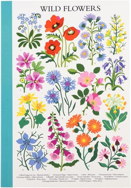 A5 notebook - Wild Flowers-5027455436722