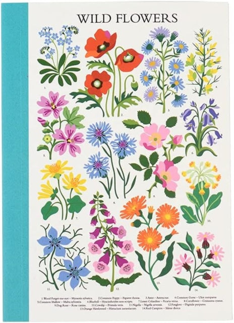 A6 notebook - Wild Flowers-5027455436807