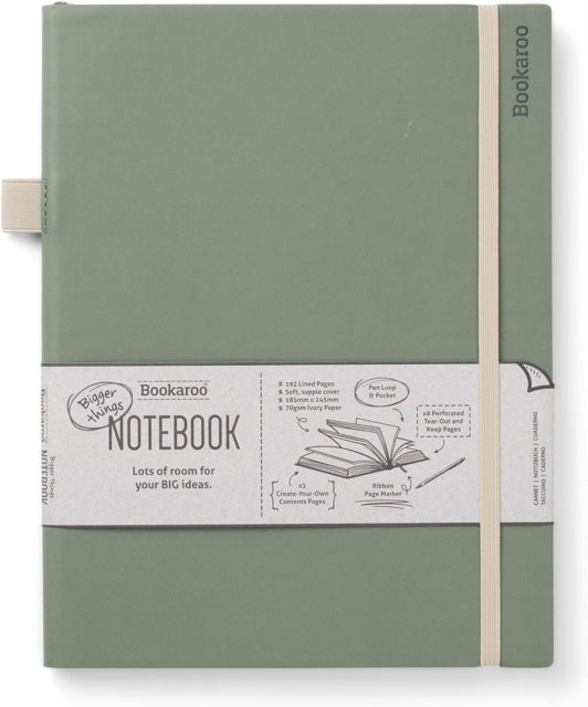 Bookaroo Bigger Things Notebook Journal - Fern-5035393536350