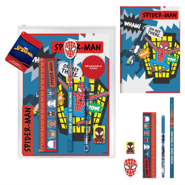 SPIDER-MAN (SKETCH) EXERCISE BOOK STATIONERY SET-5051265738615