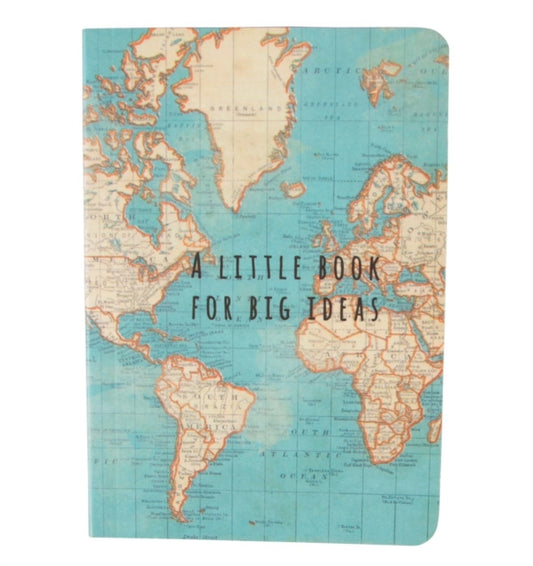 Sass & Belle Vintage Map Big Ideas Pocket Notebook-5055356067691