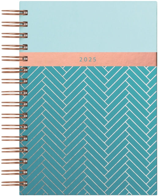 Matilda Myres Teal Page-a-Day A5 Diary 2025-5060696419260