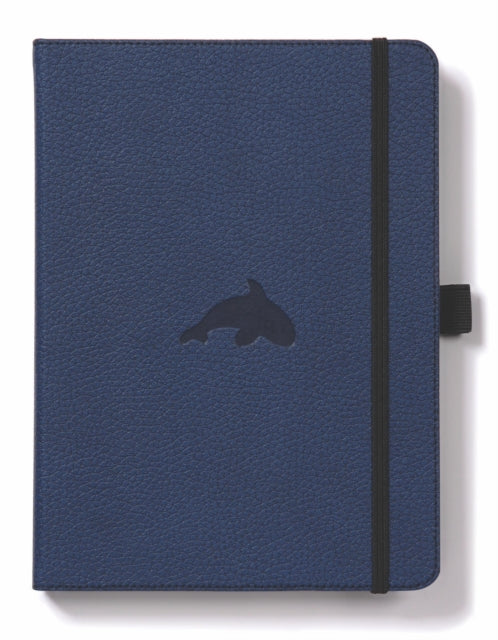 Dingbats A5+ Wildlife Blue Whale Notebook - Lined-5285003136177