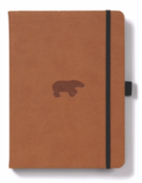 Dingbats A5+ Wildlife Brown Bear Notebook - Lined-5285003136184