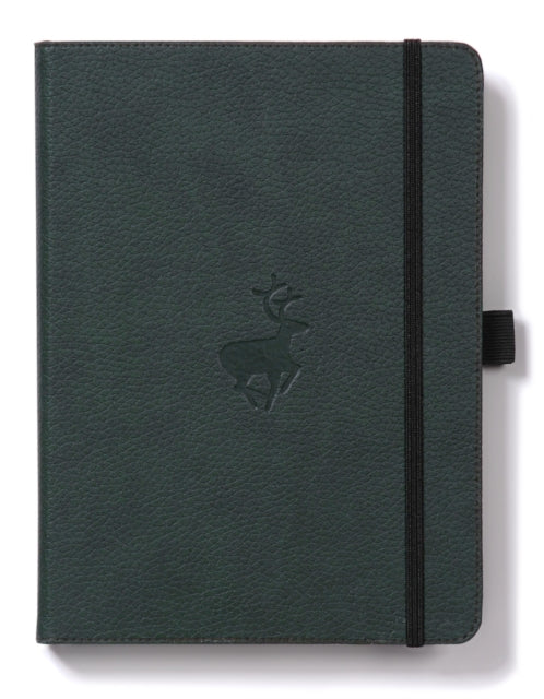 Dingbats A5+ Wildlife Green Deer Notebook - Lined-5285003136207