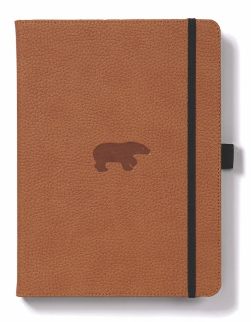 Dingbats A5+ Wildlife Brown Bear Notebook - Plain-5285003136269