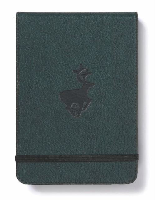 Dingbats A6+ Wildlife Green Deer Reporter Notebook - Graphed-5285003136504