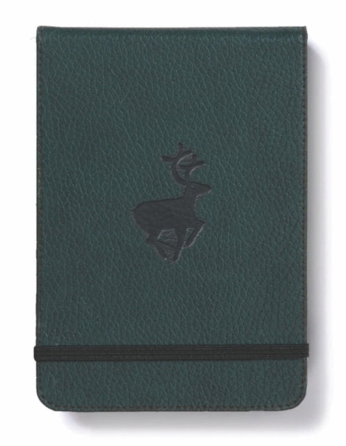 Dingbats A6+ Wildlife Green Deer Reporter Notebook - Dotted-5285003136900