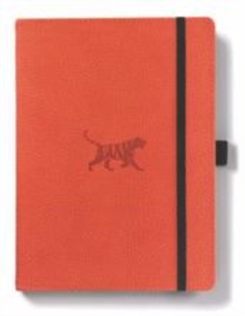 Dingbats A5+ Wildlife Orange Tiger Notebook - Lined-5285003136955