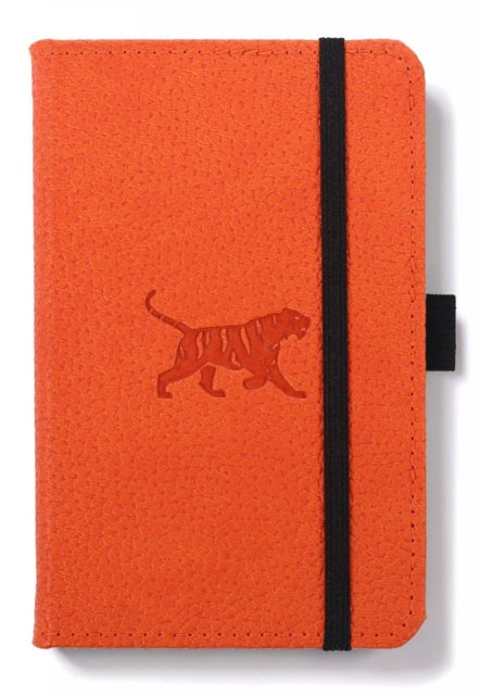 Dingbats A6 Pocket Wildlife Orange Tiger Notebook - Plain-5285003137112