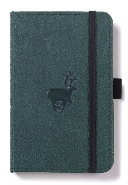 Dingbats A6 Pocket Wildlife Green Deer Notebook - Graphed-5285003137211