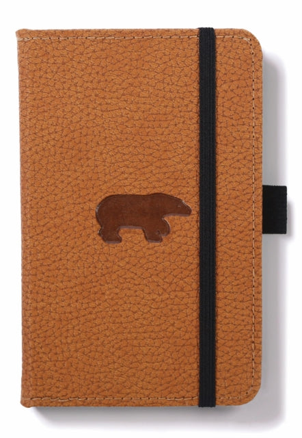 Dingbats A6 Pocket Wildlife Brown Bear Notebook - Graphed-5285003137235