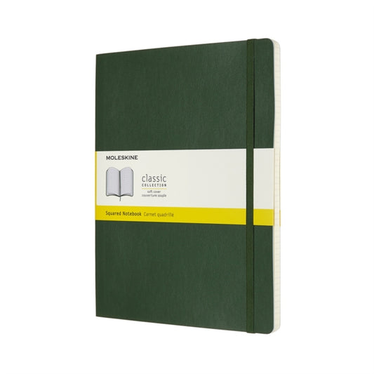 Moleskine Extra Large Squared Softcover Notebook : Myrtle Green-8053853600073