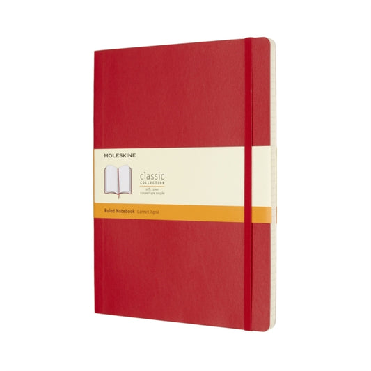 Moleskine Scarlet Red Extra Large Ruled Notebook Soft-8055002854672