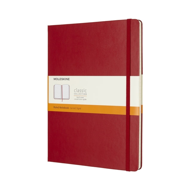 Moleskine Scarlet Red Extra Large Ruled Notebook Hard-8055002855082