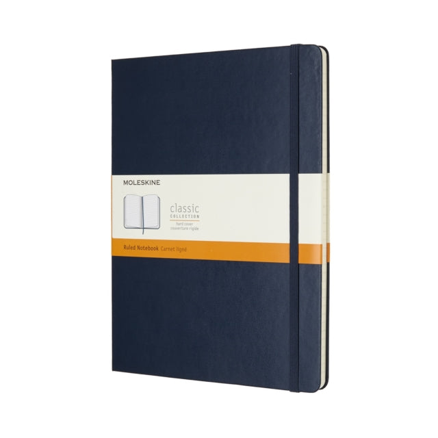 Moleskine Sapphire Blue Extra Large Ruled Notebook Hard-8055002855129