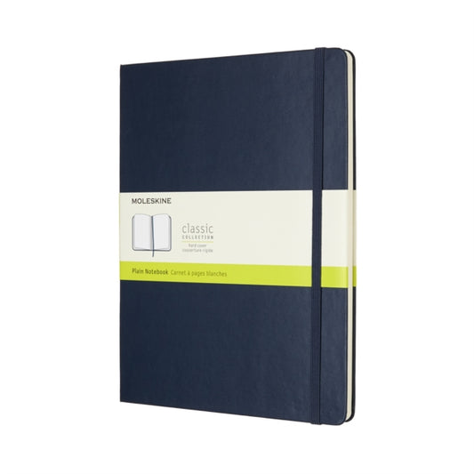 Moleskine Sapphire Blue Extra Large Plain Notebook Hard-8055002855136