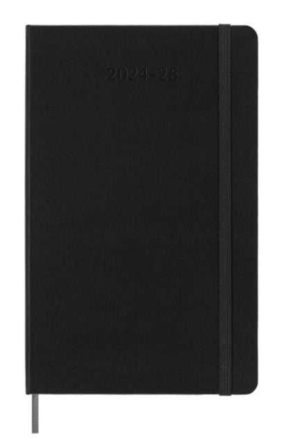 Moleskine 2025 18-Month Daily Large Hardcover Notebook: Black-8056999270537