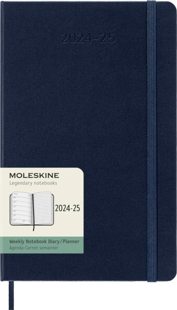 Moleskine 2025 18-Month Weekly Large Hardcover Notebook: Sapphire Blue-8056999270551