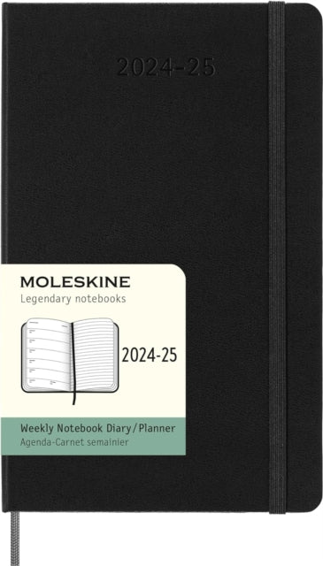 Moleskine 2025 18-Month Weekly Large Hardcover Notebook: Black-8056999270568