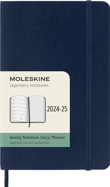 Moleskine 2025 18-Month Weekly Pocket Softcover Notebook: Sapphire Blue-8056999270643