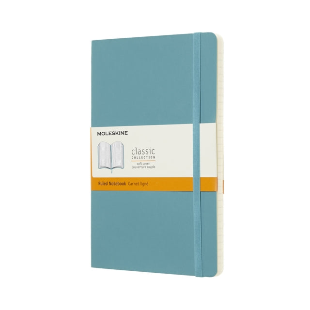 Moleskine Reef Blue Notebook Large Ruled Soft-8058341715505