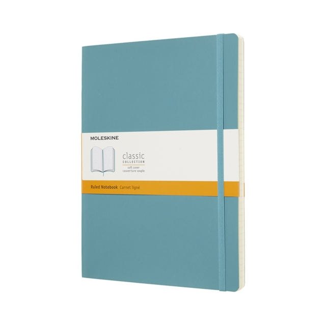 Moleskine Reef Blue Notebook Extra Large Ruled Soft-8058341715543