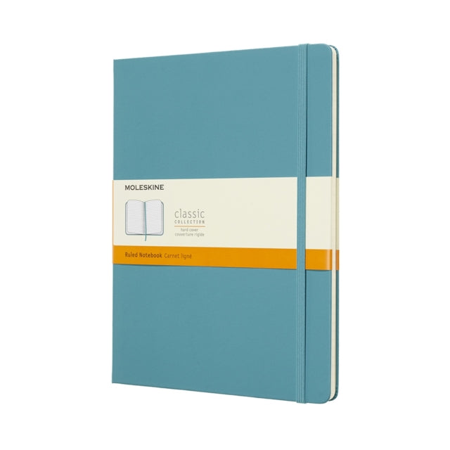 Moleskine Reef Blue Notebook Extra Large Ruled Hard-8058341716076