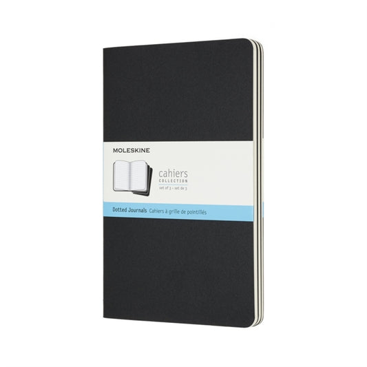 Moleskine Cahier Journals Large Dot Black-8058341719213