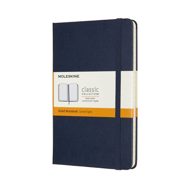 Moleskine Medium Ruled Hardcover Notebook : Sapphire Blue-8058647626666