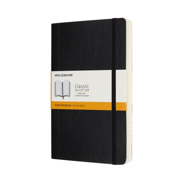 Moleskine Expanded Large Ruled Softcover Notebook: Black-8058647628042