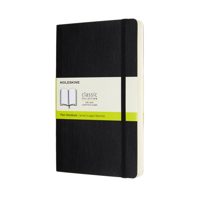 Moleskine Expanded Large Plain Softcover Notebook: Black-8058647628066