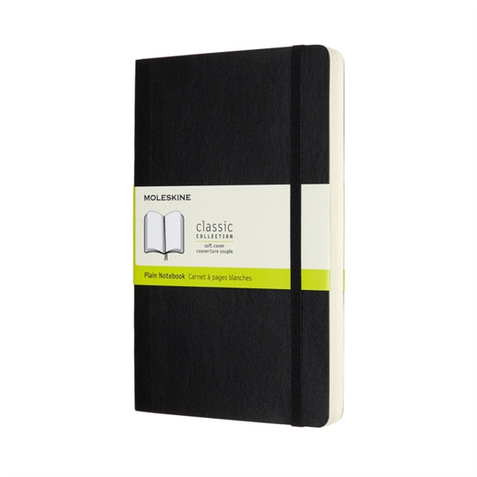 Moleskine Expanded Large Plain Softcover Notebook: Black-8058647628066