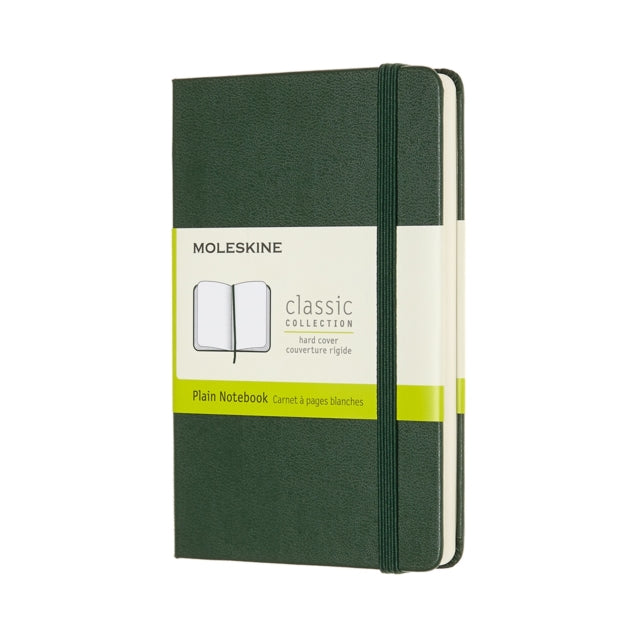 Moleskine Pocket Plain Hardcover Notebook: Myrtle Green-8058647629032