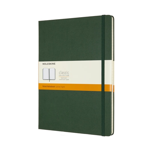 Moleskine Extra Large Ruled Hardcover Notebook: Myrtle Green-8058647629100