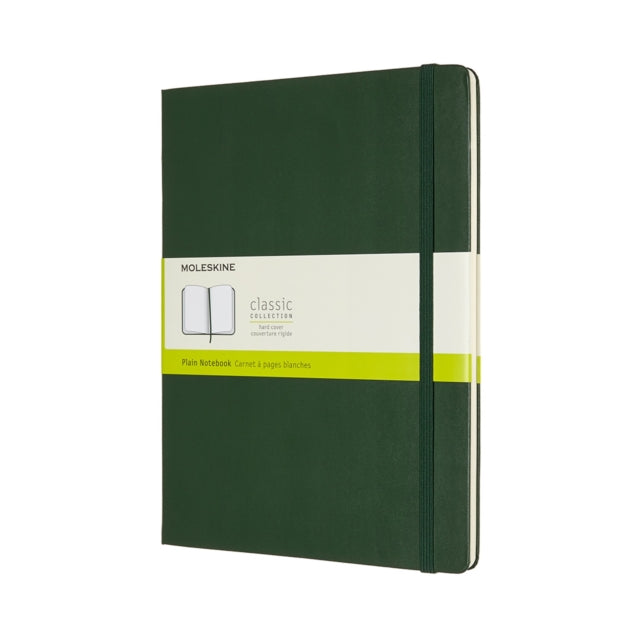 Moleskine Extra Large Plain Hardcover Notebook : Myrtle Green-8058647629117