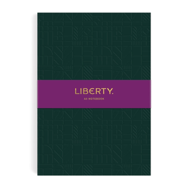 Liberty Dark Green Tudor A5 Embossed Journal-9780735373082