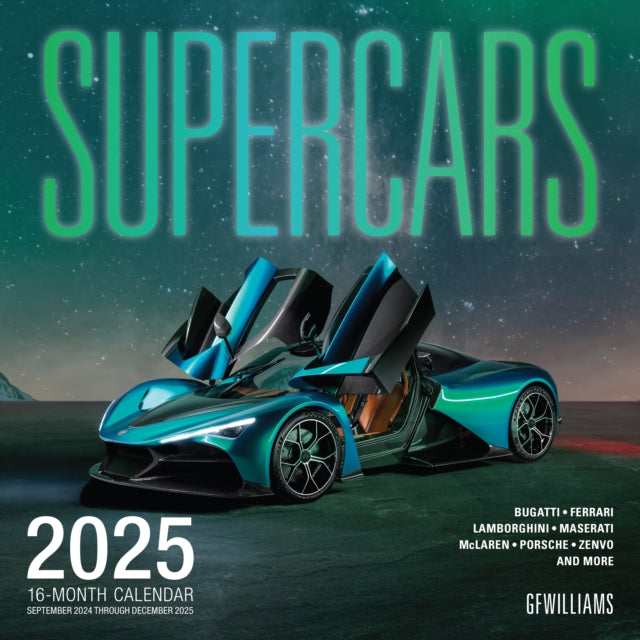 Supercars 2025 : 16-Month Calendar--September 2025 through December 2026-9780760392003