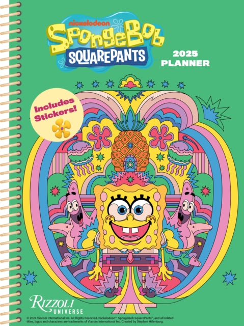 SpongeBob SquarePants 12-Month 2025 Planner Calendar-9780789344670