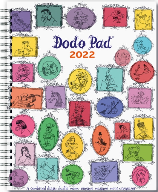 Dodo Pad Original Desk Diary 2022 - Week to View Calendar Year Diary : A Family Diary-Doodle-Memo-Message-Engagement-Organiser-Calendar-Book with room for up to 5 people's appointments/activities-9780857702463