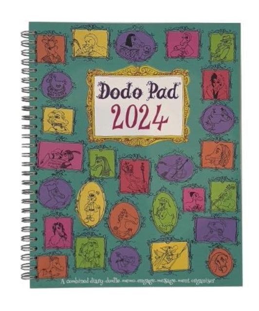 The Dodo Pad Original Desk Diary 2024 - Week to View, Calendar Year Diary : A Diary-Organiser-Planner Book with space for up to 5 people/appointments/activities. UK made, sustainable, plastic free-9780857703286