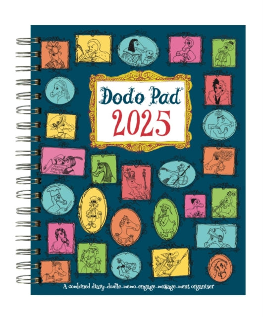 The Dodo Pad Original Desk Diary 2025 HARDCOVER- Week to View, Calendar Year Diary : A Diary-Organiser-Planner Wall Book for people/appointments/activities. UK made, sustainable, plastic free 59-9780857703484