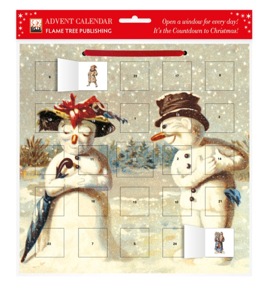 Mr & Mrs Snowman advent calendar (with stickers)-9780857750679