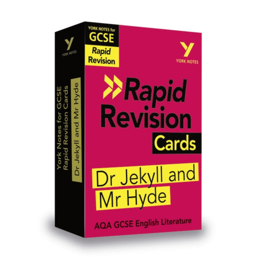 York Notes for AQA GCSE Rapid Revision Cards: The Strange Case of Dr Jekyll and Mr Hyde catch up, revise and be ready for and 2023 and 2024 exams and assessments-9781292273655