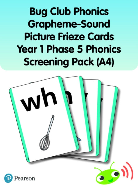 Bug Club Phonics Grapheme-Sound Picture Frieze Cards Year 1 Phase 5 Phonics screening pack (A4)-9781292439754