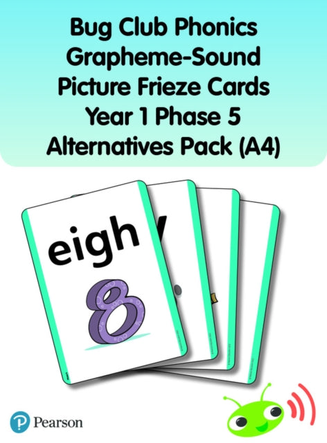 Bug Club Phonics Grapheme-Sound Picture Frieze Cards Year 1 Phase 5 alternatives (A4)-9781292439761