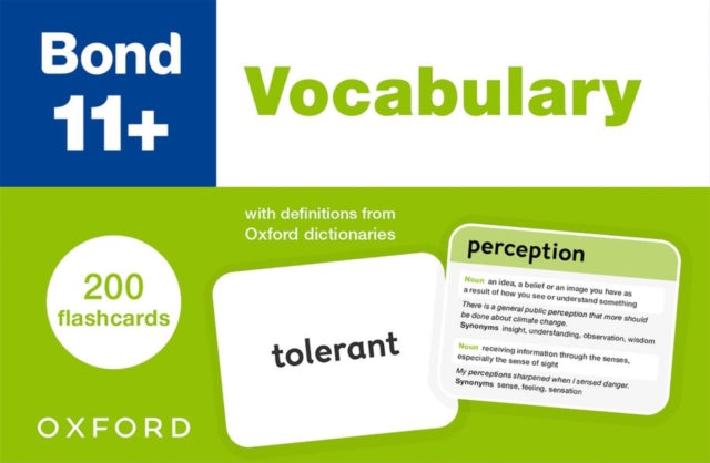 Bond 11+: Bond 11+ Vocabulary Flashcards for Ages 9-11: 200 flashcards ready for the 2025 exams-9781382061421