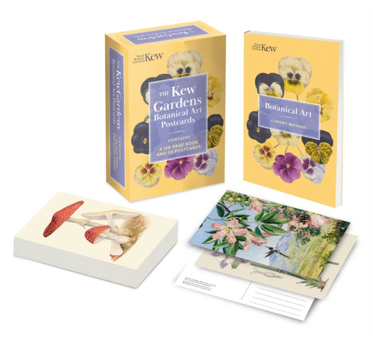 The Kew Gardens Botanical Art Postcards : Contains a 128-page Book and 50 Postcards-9781398828988