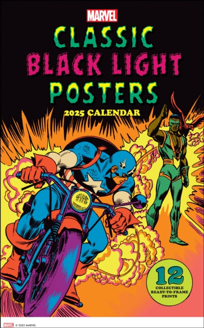 Marvel Classic Black Light 2025 Poster Calendar-9781419774294