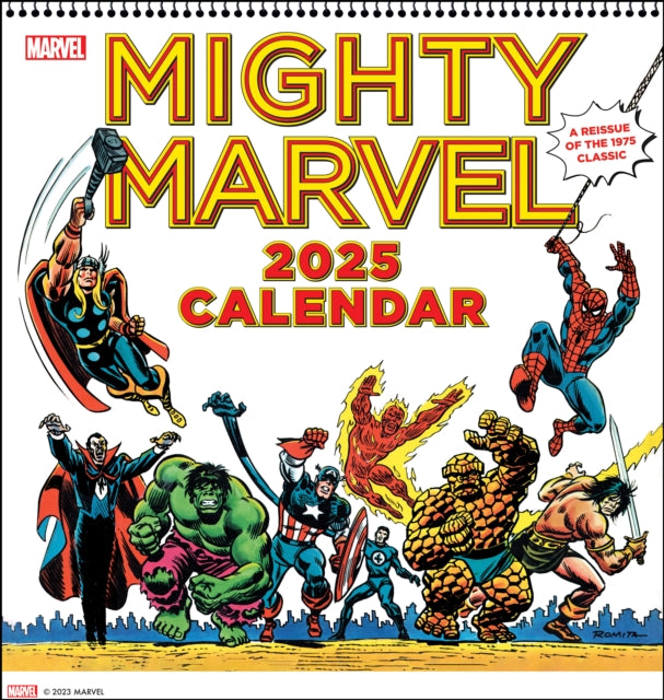 Mighty Marvel 2025 Wall Calendar : A Reissue of the 1975 Classic-9781419774300